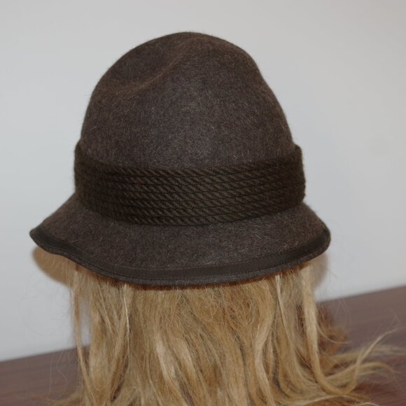 Zapf Taupe Brown original gasteiner hut  handgeformal  Austrian hat Small main image 4